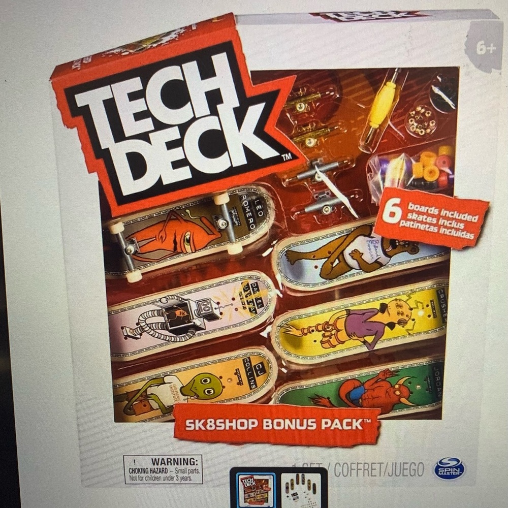 Tech Deck Fingerboard Skateboard SkateShop SK8Shop Bonus 6 Boards Pack (New)